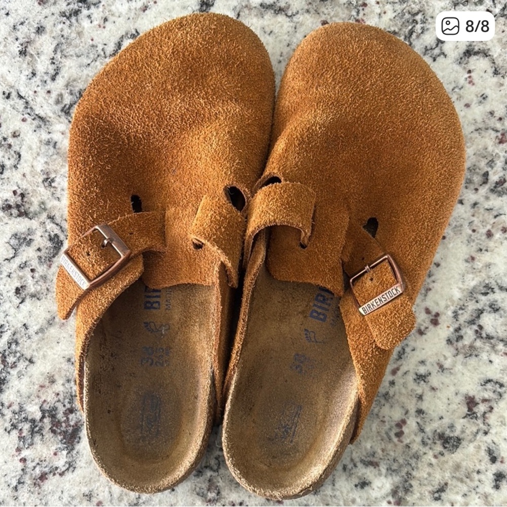 Birkenstock Men's Suede Loafers - Brown SIZE MENS 38